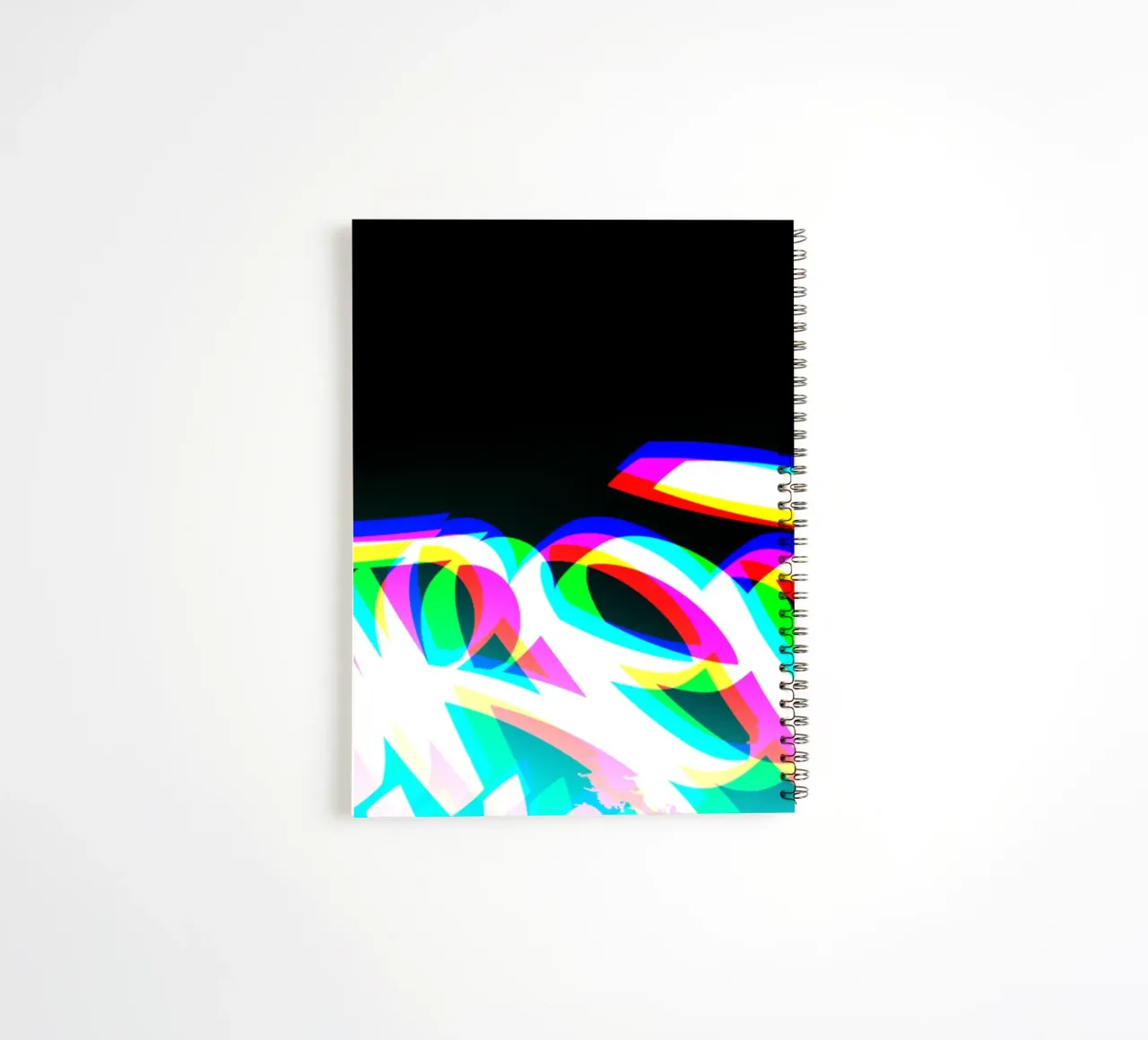RGB Graffiti notitieboek met spiraal van Flo Klein