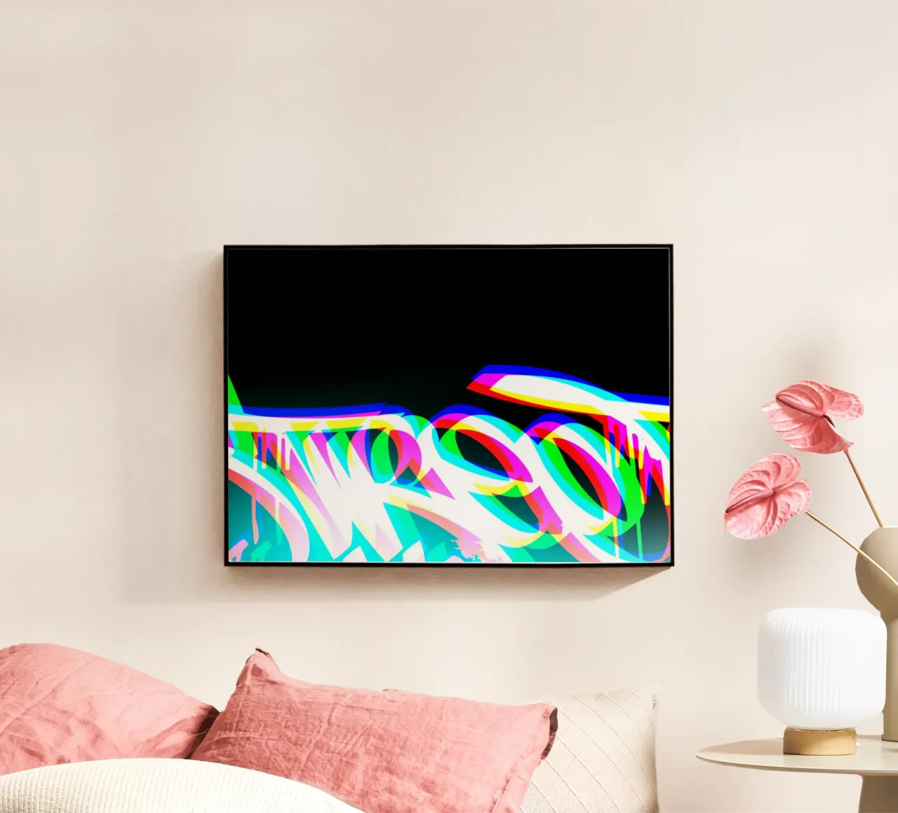 RGB Graffiti plexiglass da Flo Klein