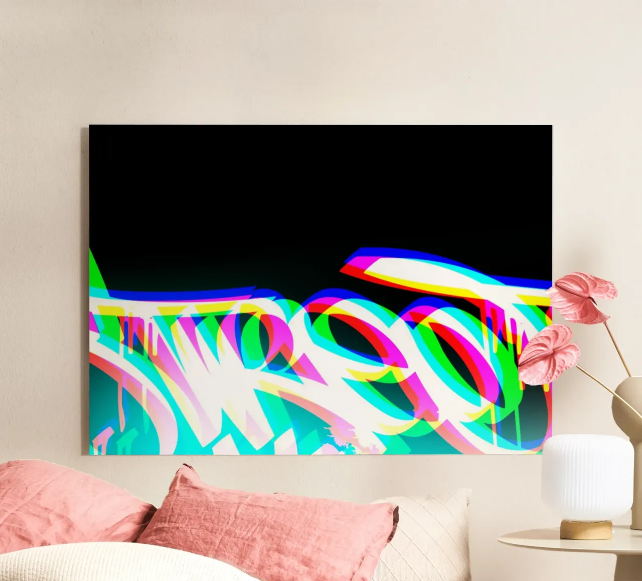 RGB Graffiti plexiglass da Flo Klein