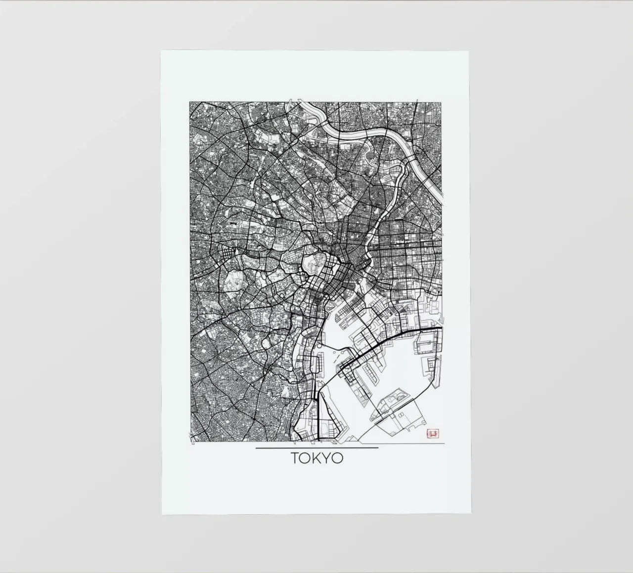 Tokyo Minimal pvc cover by Hubert Roguski