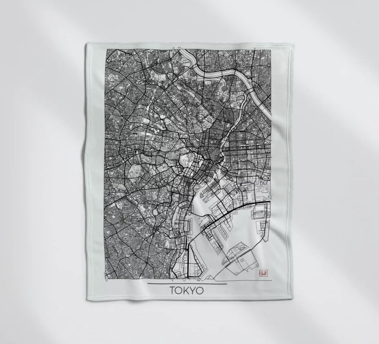 Tokyo Minimal coperta in pile da Hubert Roguski