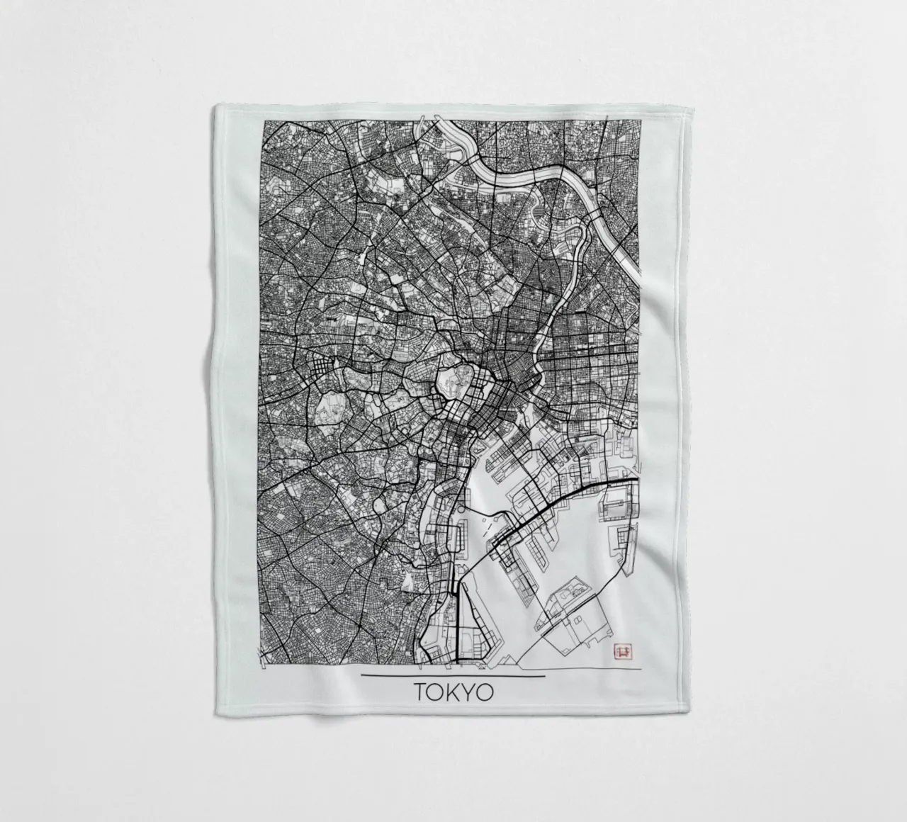 Tokyo Minimal coperta in pile da Hubert Roguski
