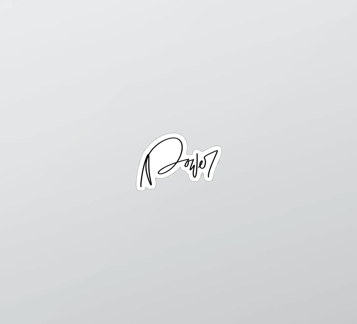 Power sticker van LIMITED EDITION LETTERS