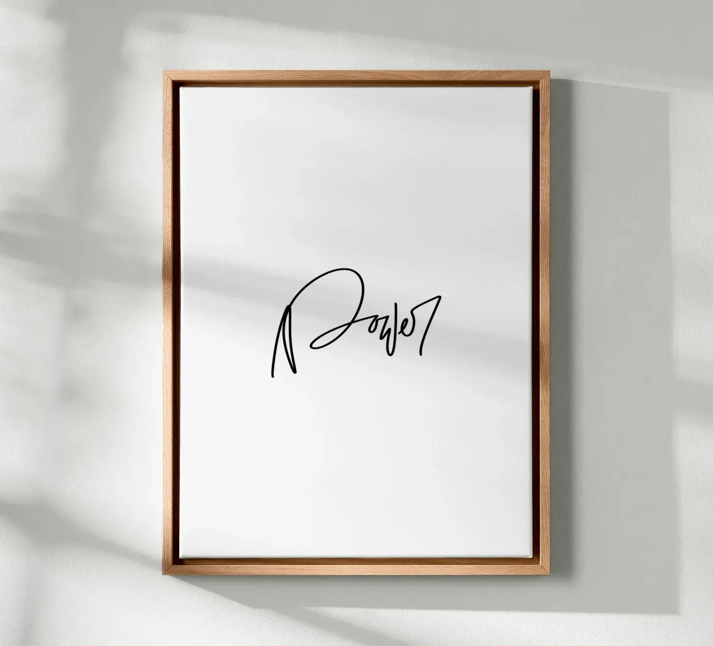 Power canvas by LIMITED EDITION LETTERS