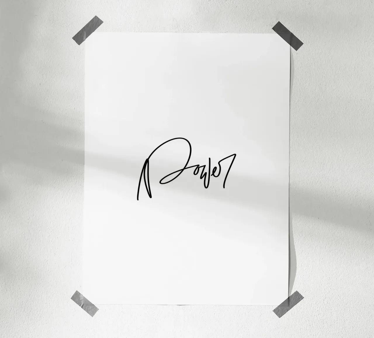 Power poster van LIMITED EDITION LETTERS