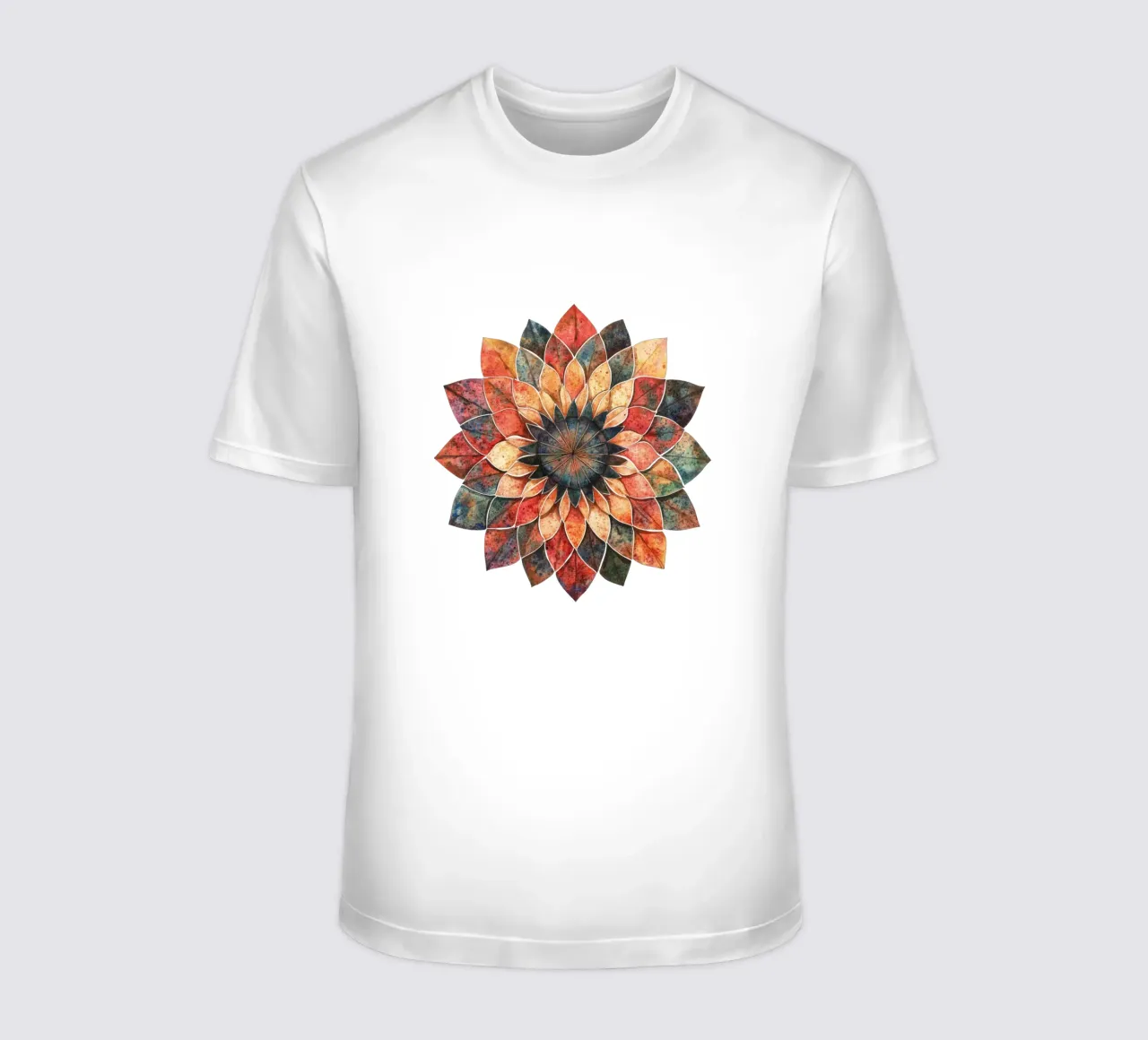 Mandala terrestre ad acquerello t-shirt da Spiritual Touch