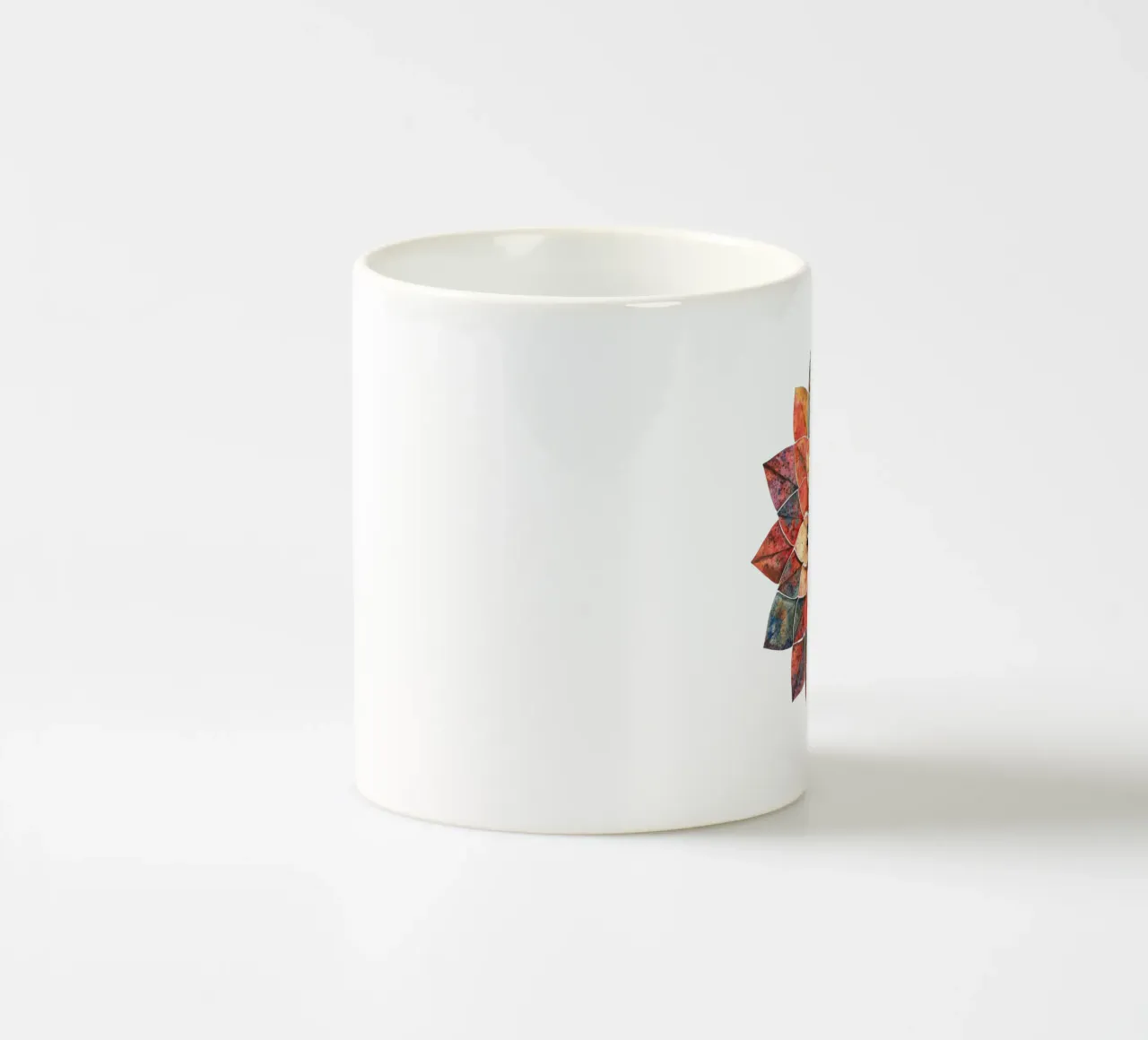 Mandala terrestre ad acquerello tazza in ceramica da Spiritual Touch