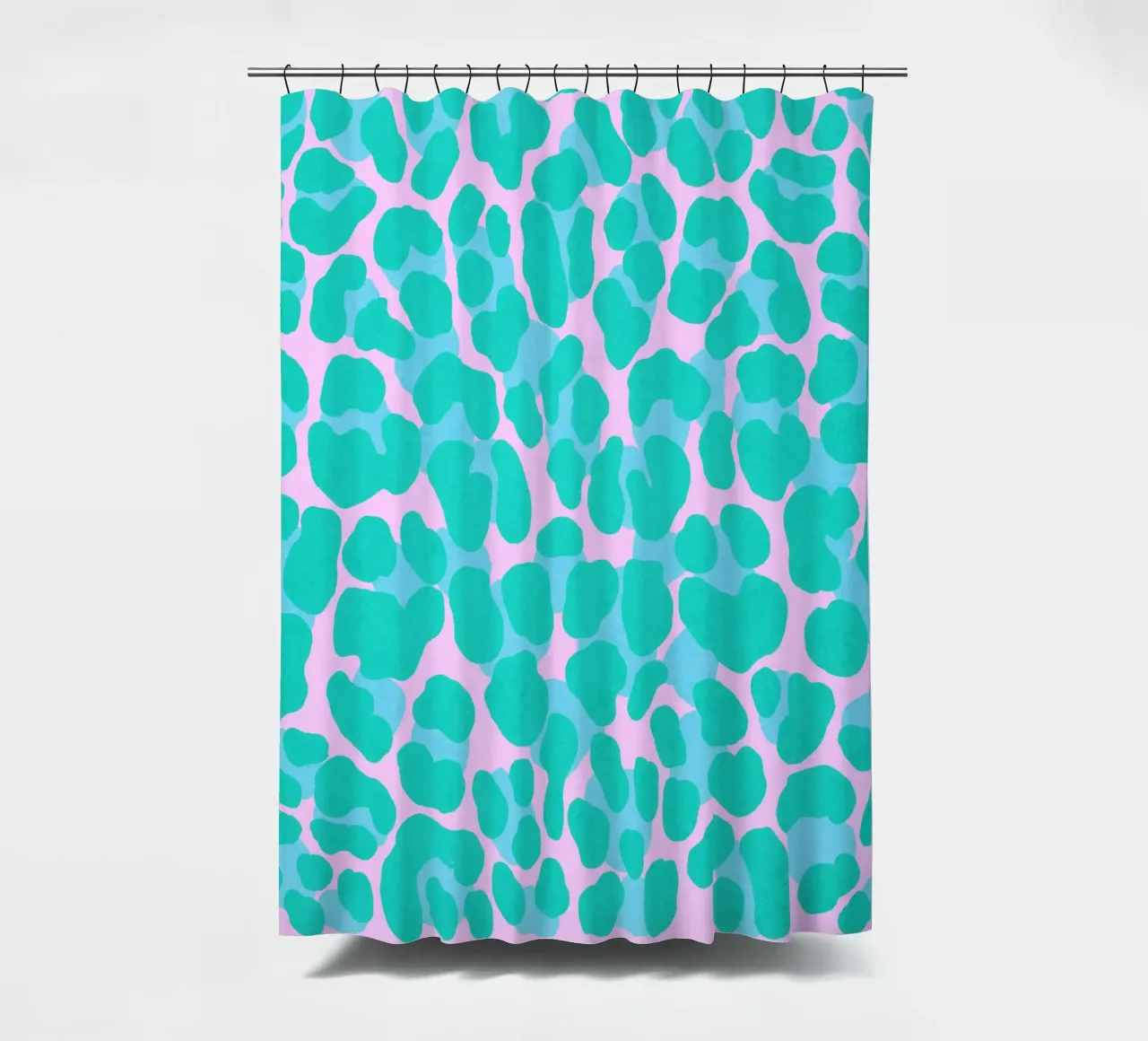 Stay Wild. Motto of life. Heart with leopard print. shower curtain by CalliLetters