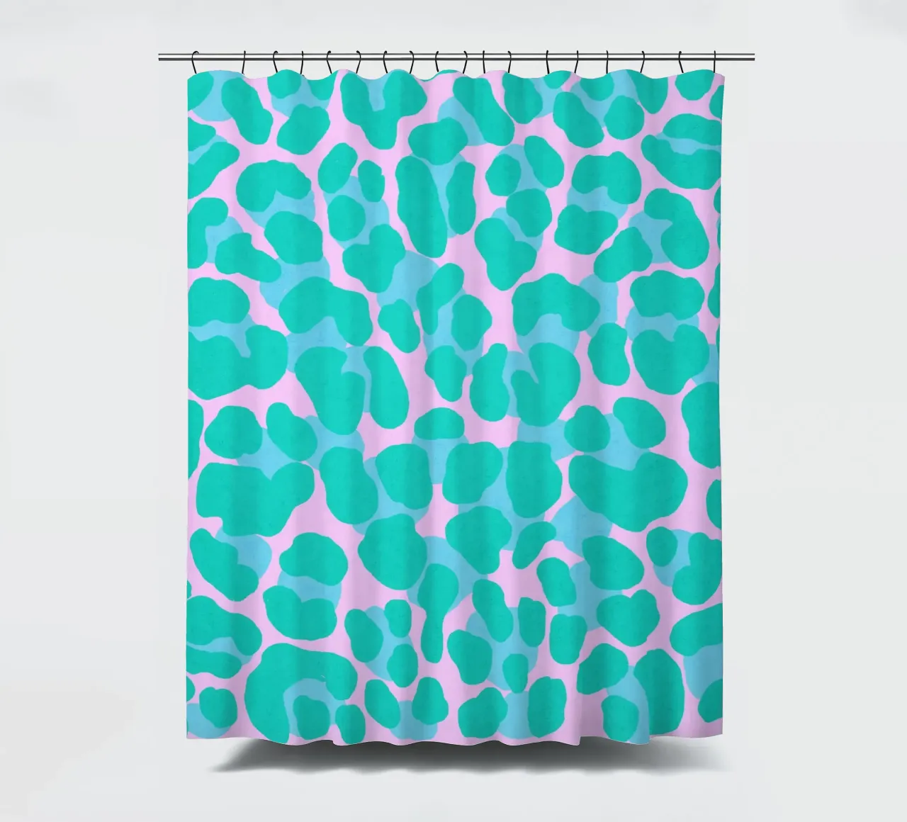 Stay Wild. Motto of life. Heart with leopard print. shower curtain by CalliLetters