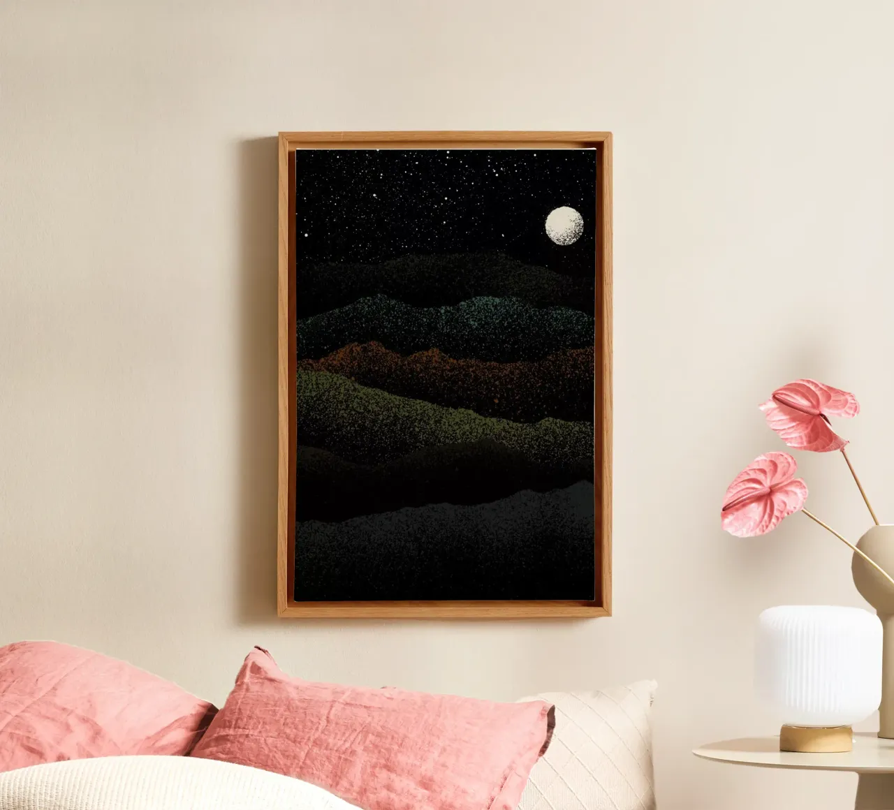 Mountains beyond mountains tela con Cornice a cassetta da Florent Bodart