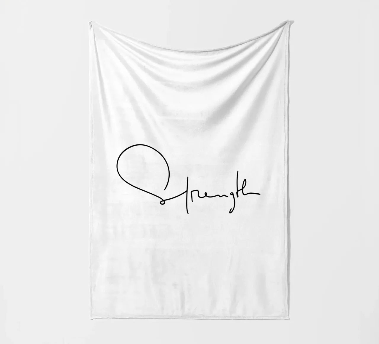 Strength Fleecedecke von LIMITED EDITION LETTERS