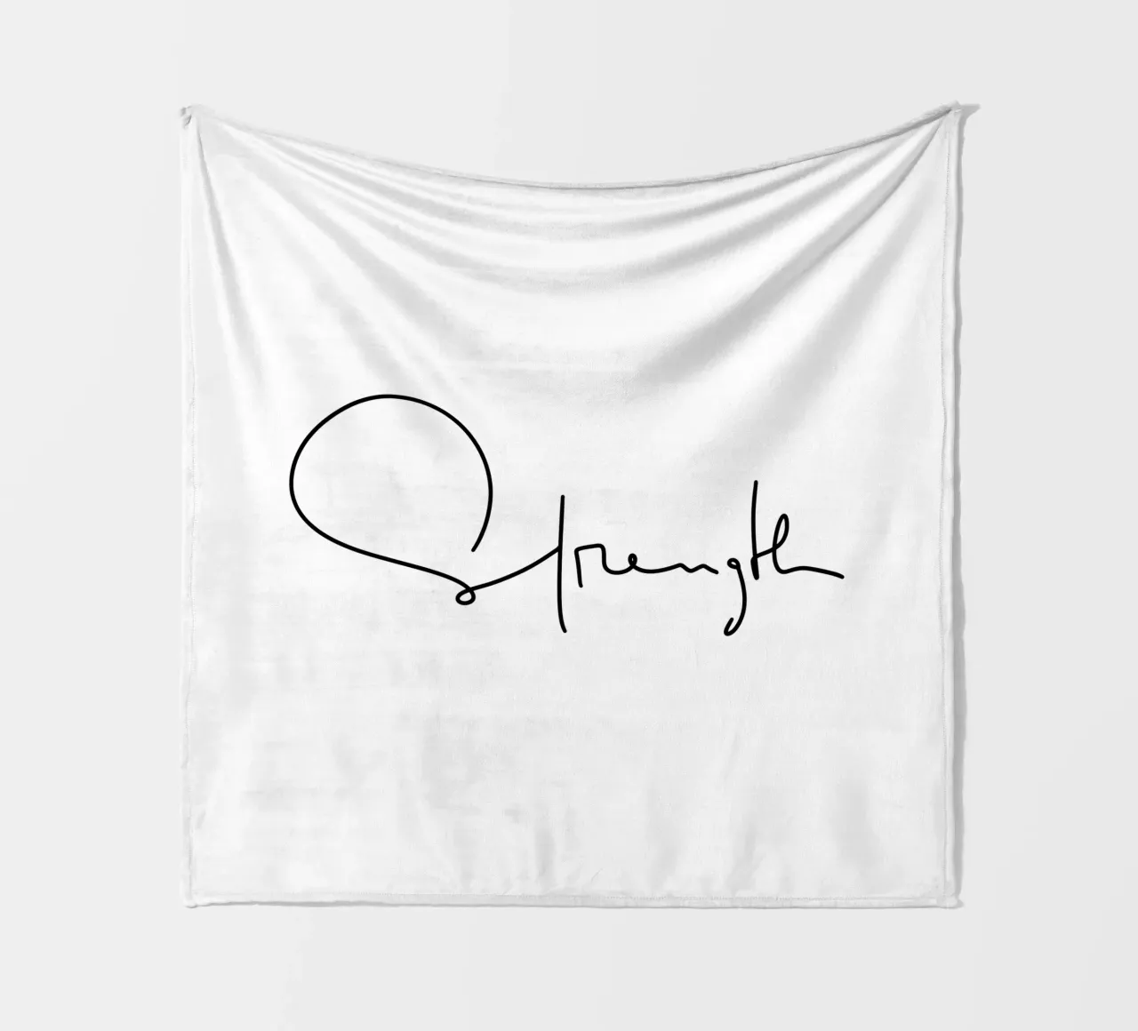 Strength Fleecedecke von LIMITED EDITION LETTERS