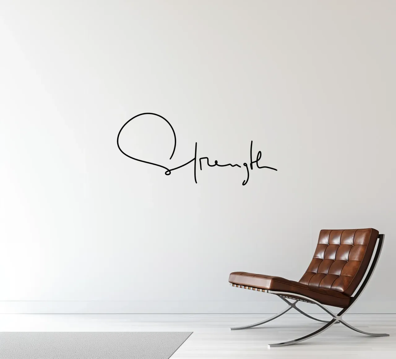 Strength fotobehang van LIMITED EDITION LETTERS