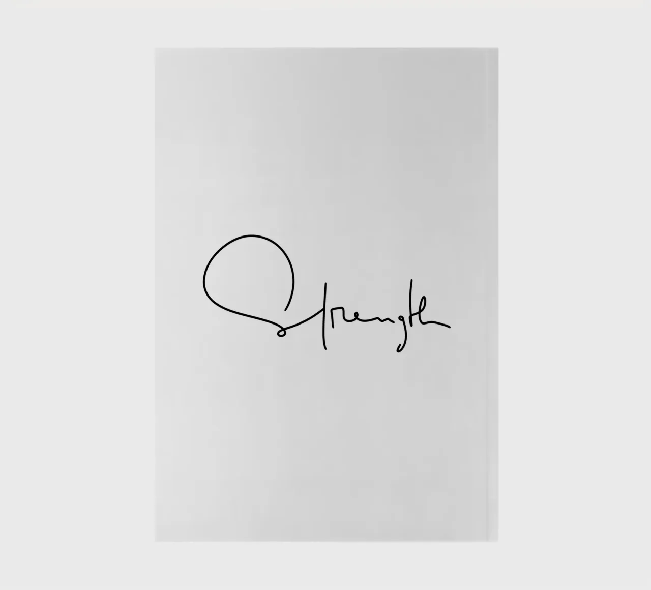Strength notebook by LIMITED EDITION LETTERS