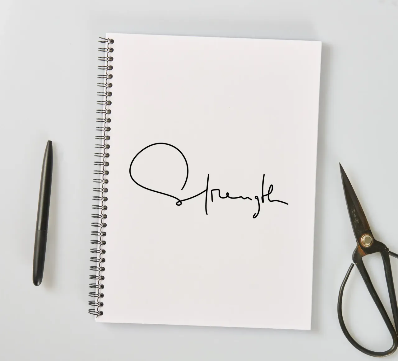 Strength spiral notebook by LIMITED EDITION LETTERS