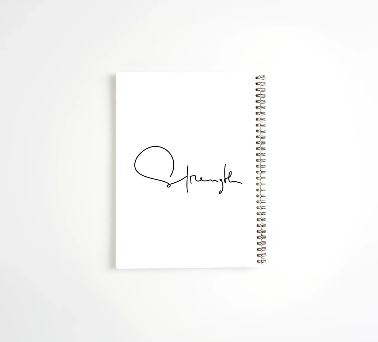 Strength spiral notebook by LIMITED EDITION LETTERS