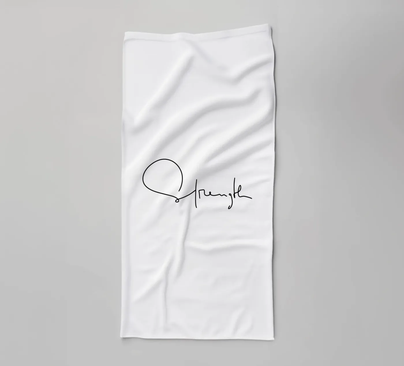 Strength badhanddoek van LIMITED EDITION LETTERS