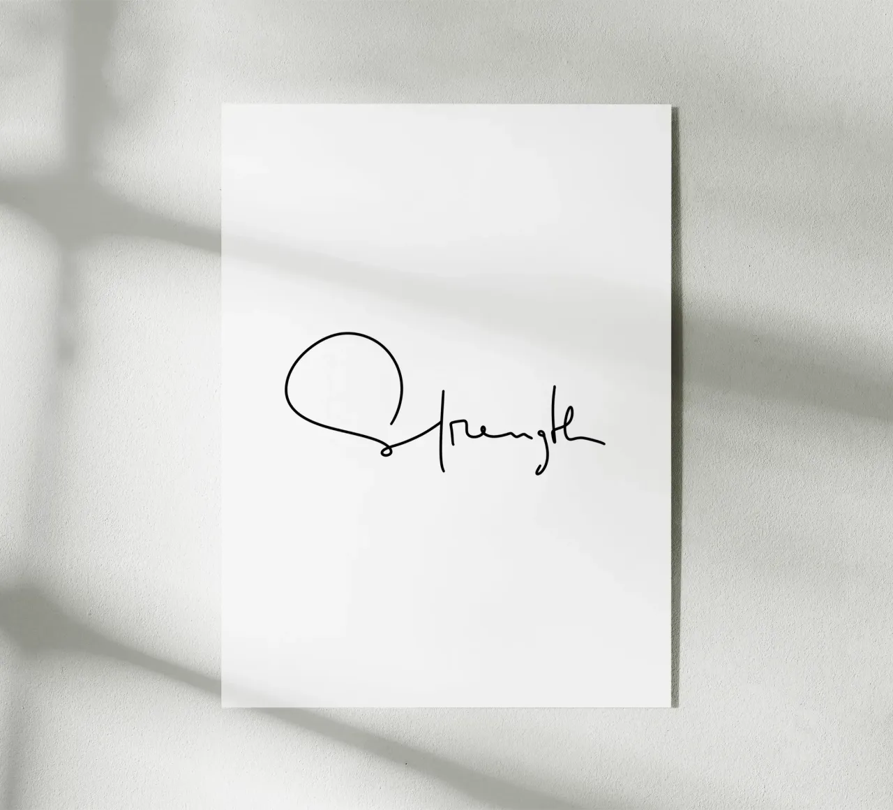 Strength plexiglass da LIMITED EDITION LETTERS