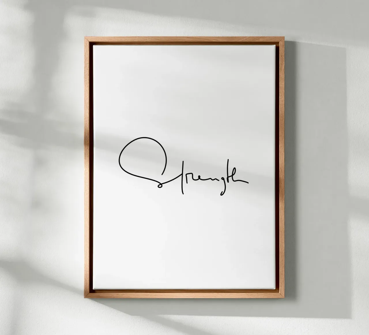 Strength canvas by LIMITED EDITION LETTERS