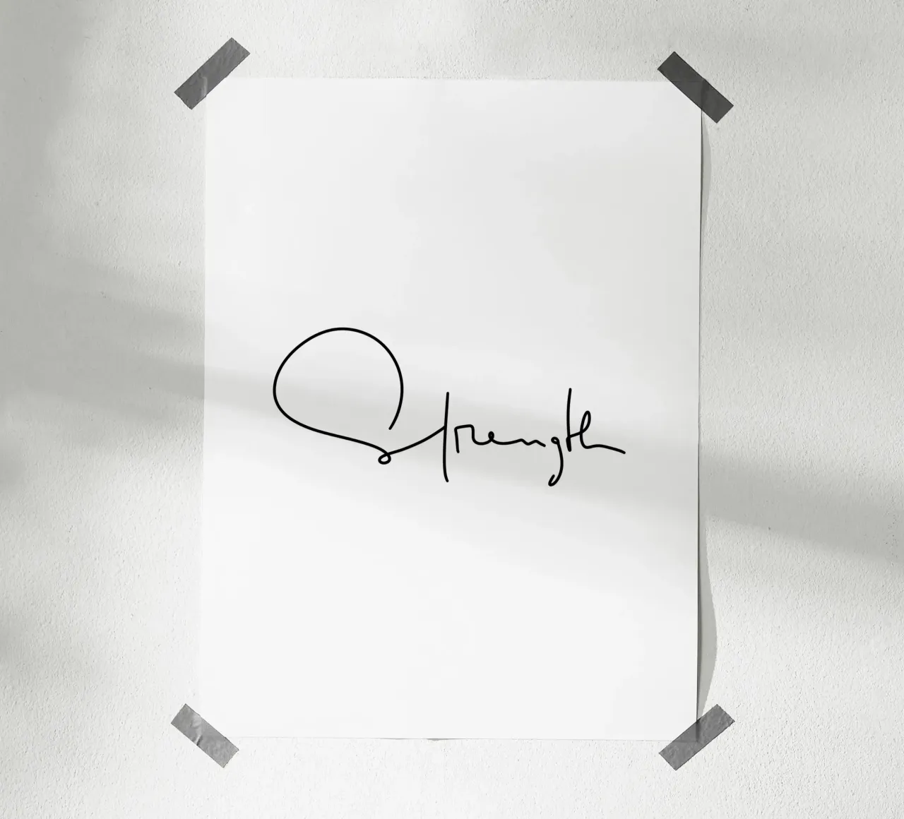 Strength poster da LIMITED EDITION LETTERS