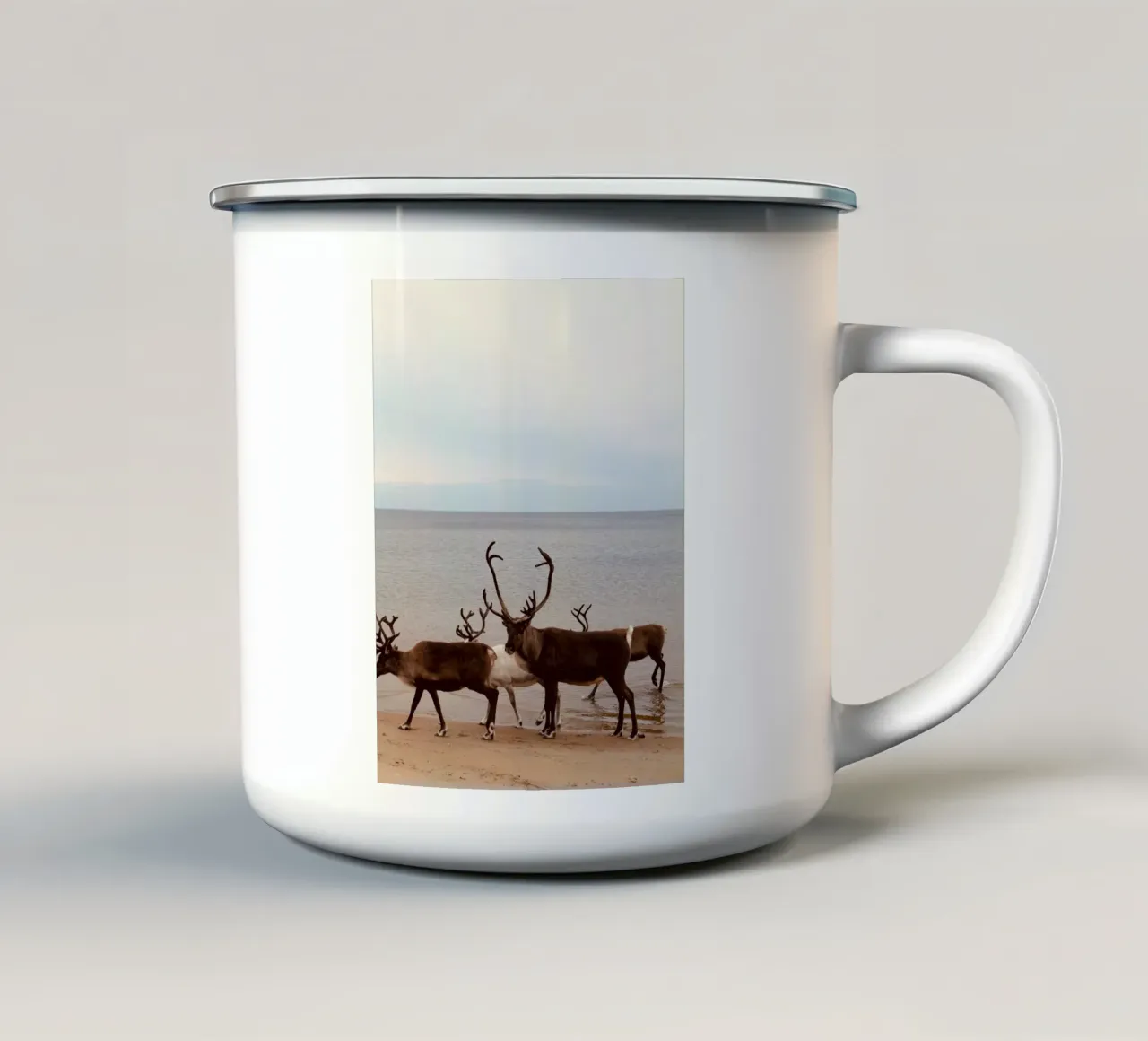 Reindeer tazza in smalto da SteffisNatursicht