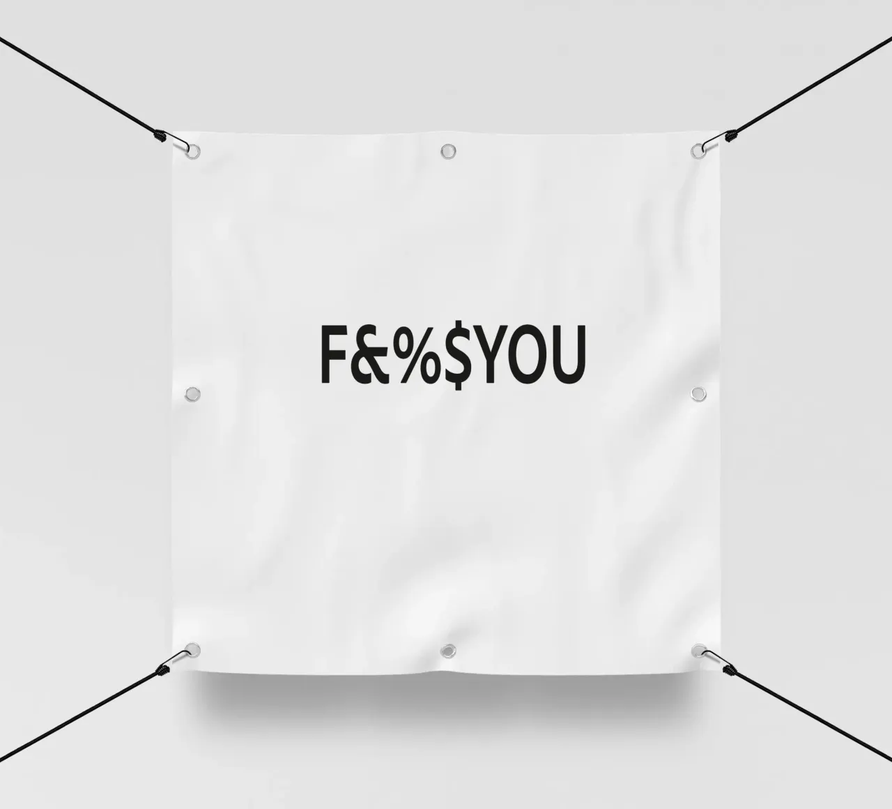FCKYOU telo in pvc da Flo Klein
