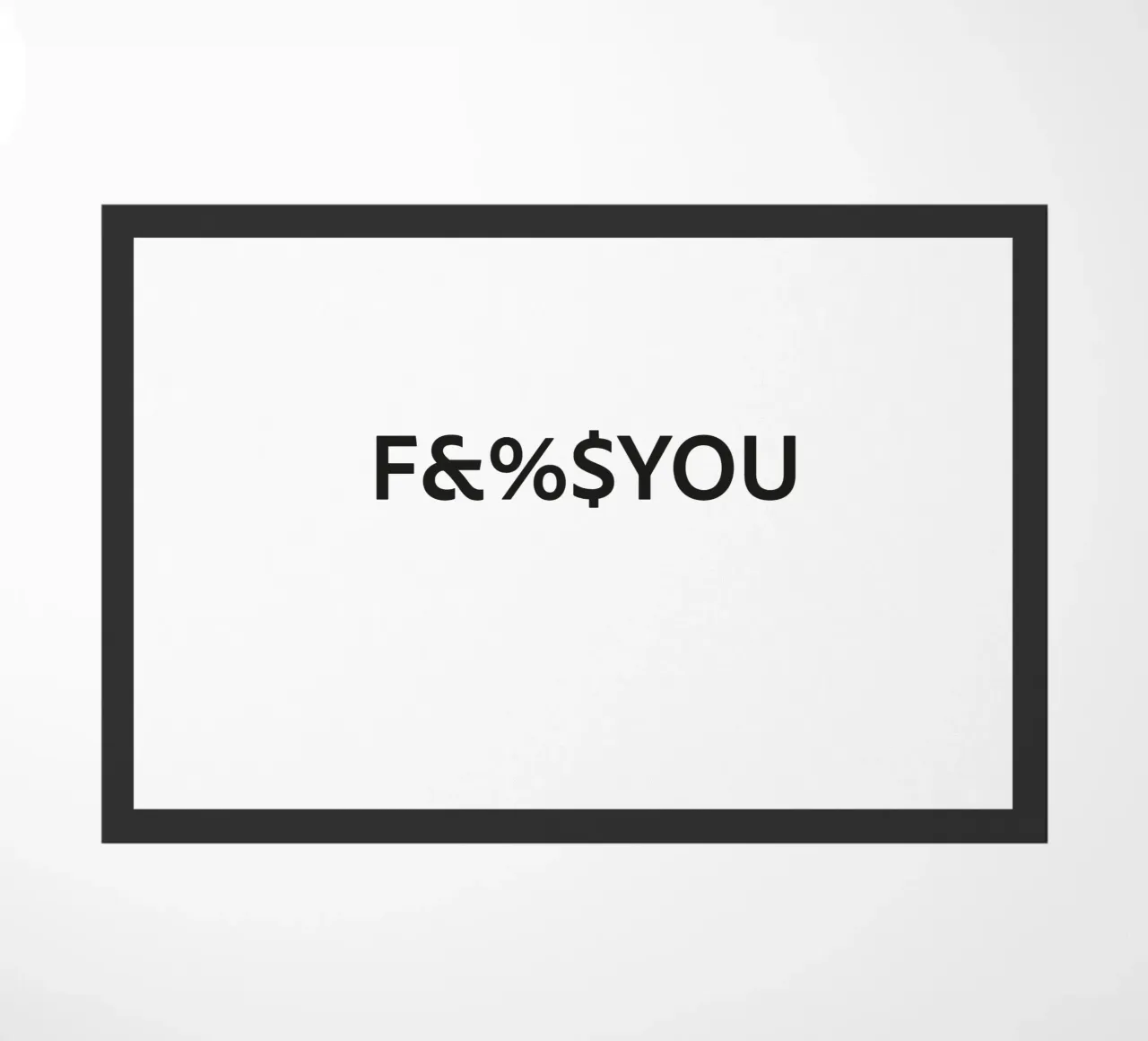 FCKYOU zerbino da Flo Klein