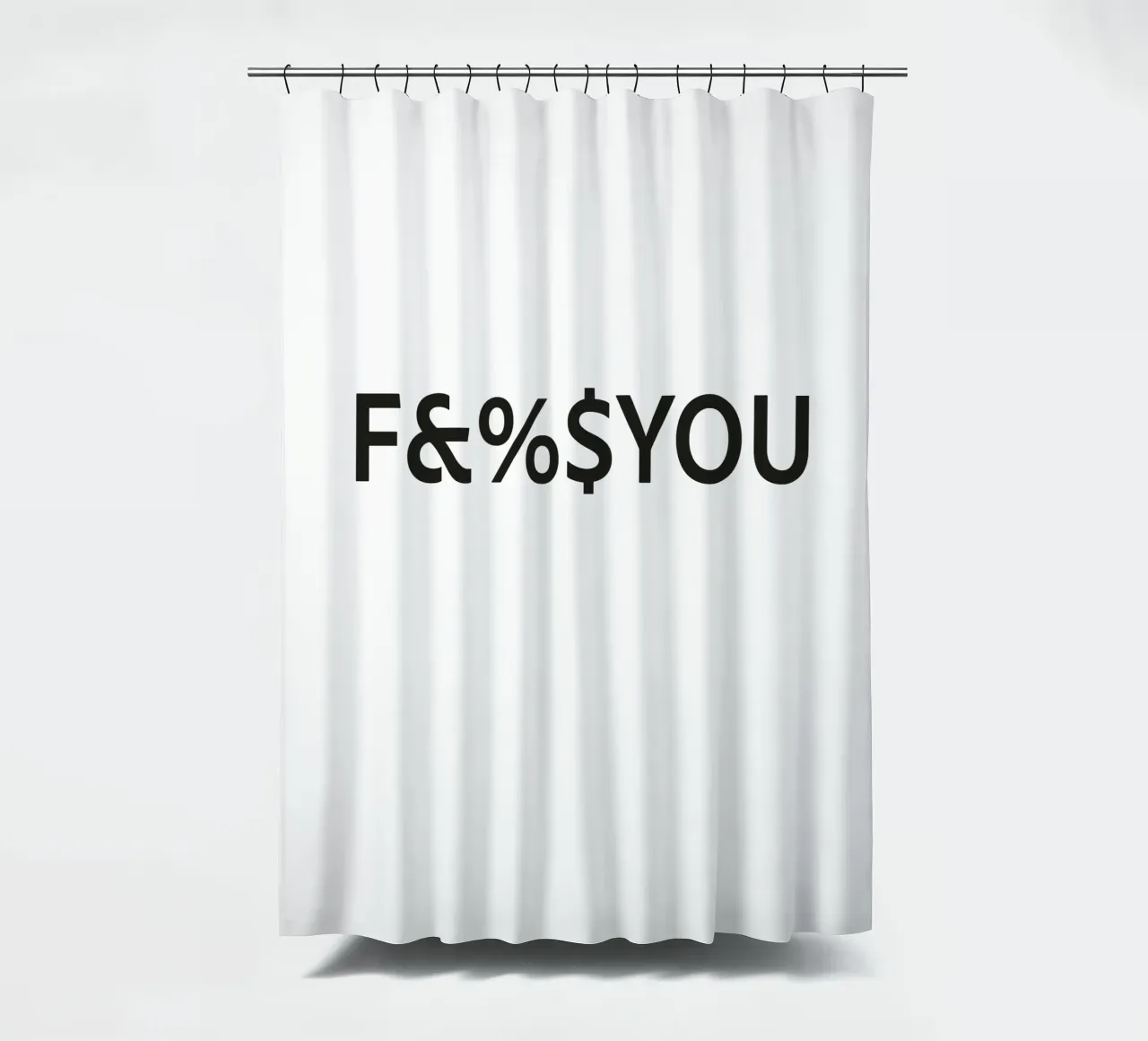 FCKYOU tenda da doccia da Flo Klein