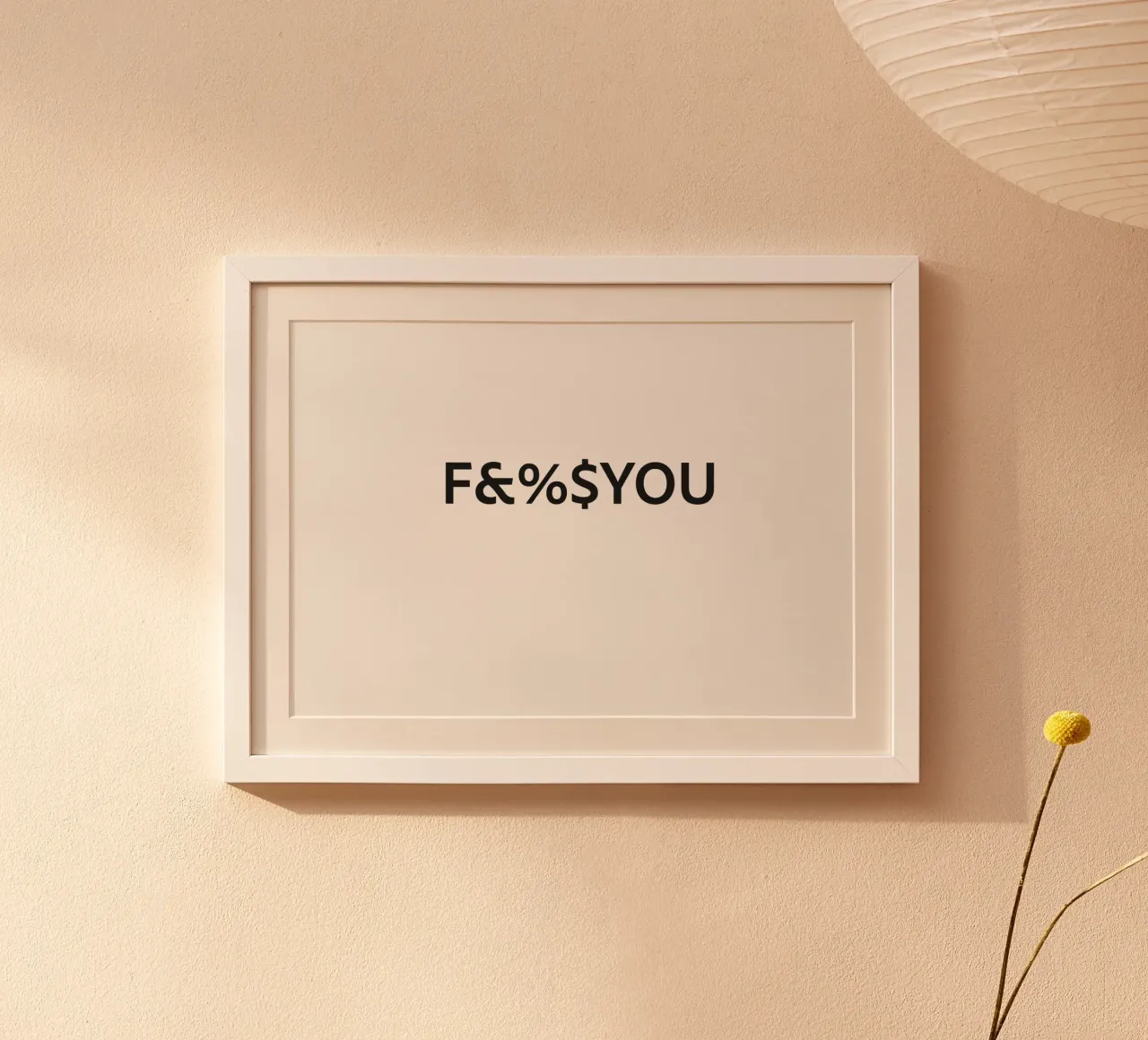 FCKYOU poster da Flo Klein