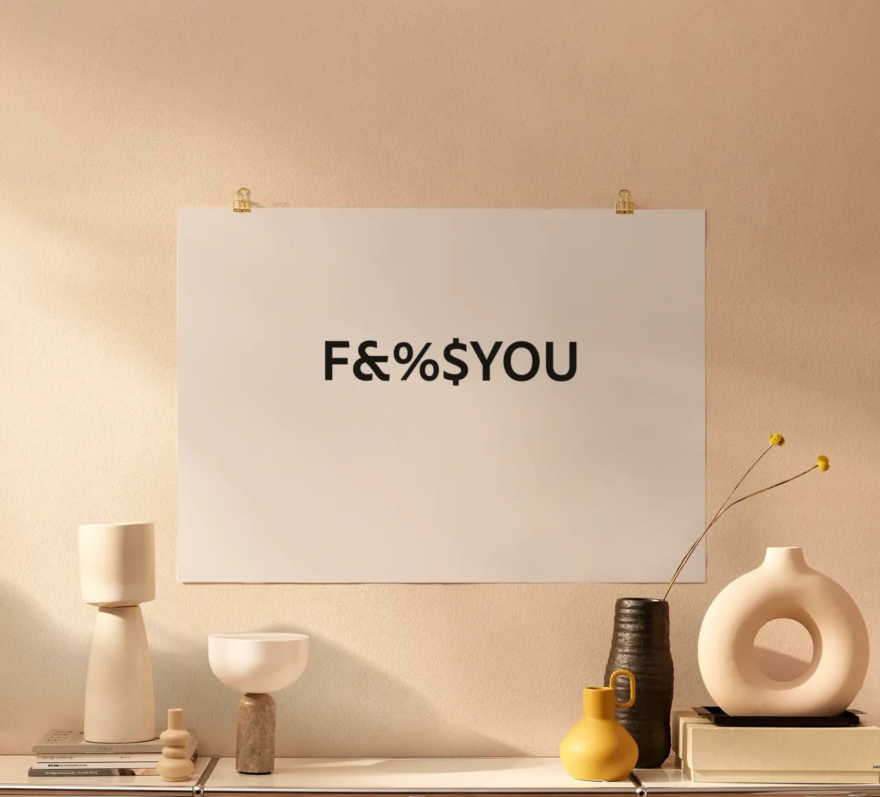 FCKYOU poster da Flo Klein