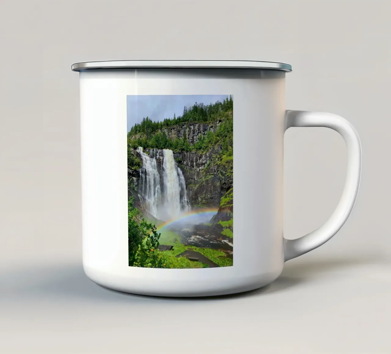 Waterfall tazza in smalto da SteffisNatursicht