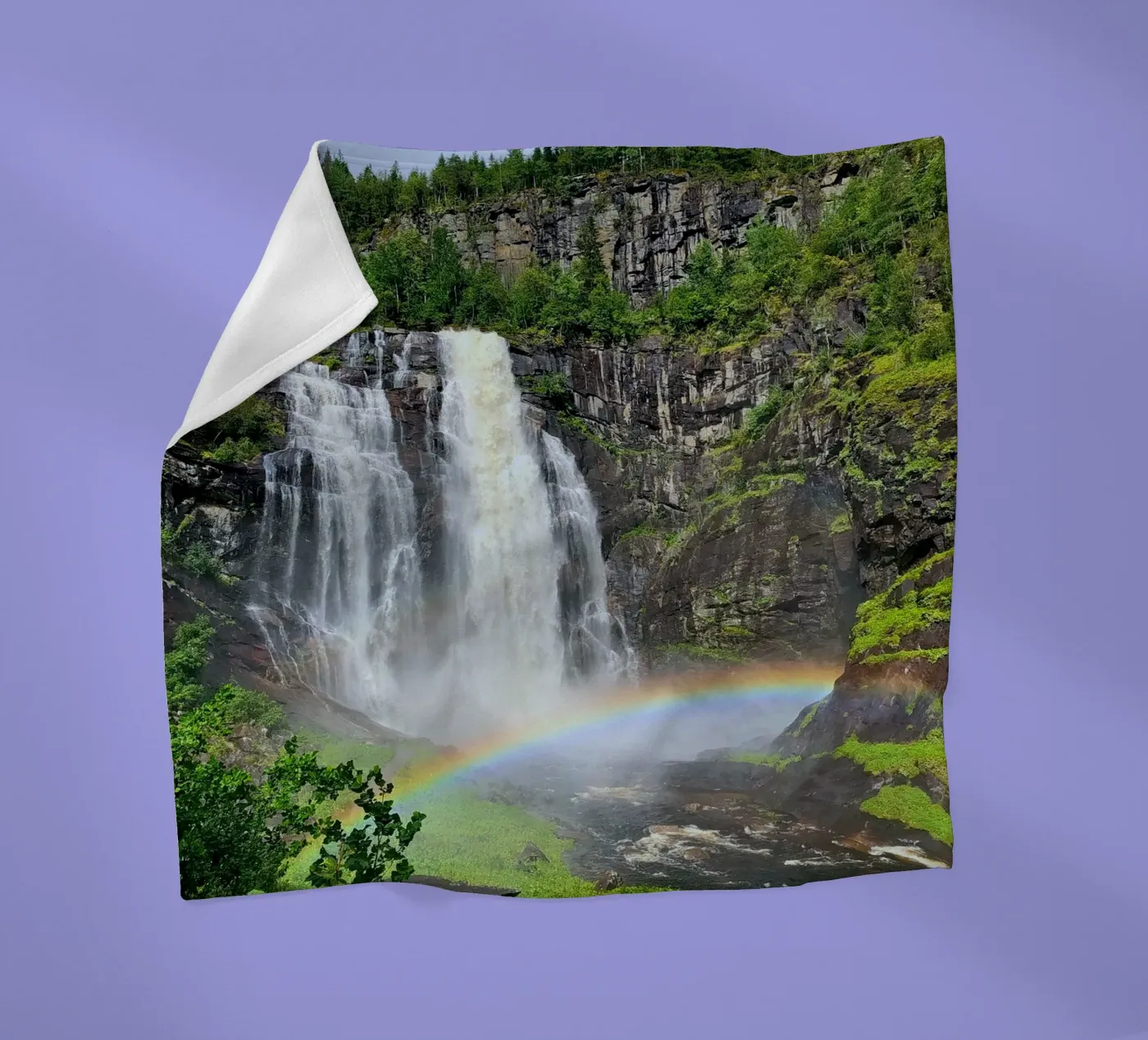 Waterfall Fleecedecke von SteffisNatursicht