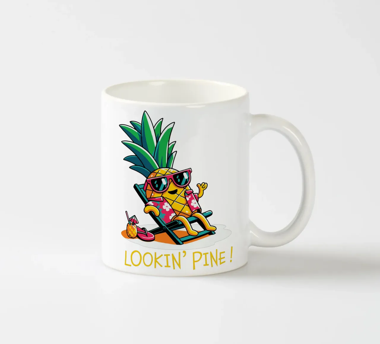LOOKIN' PINE! tazza in ceramica da edsonramosart