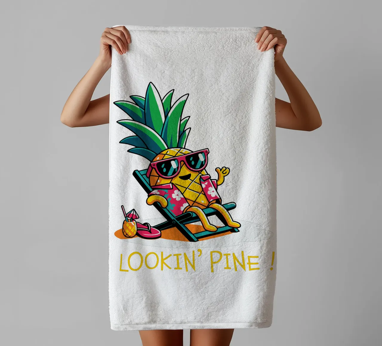 LOOKIN' PINE! asciugamano da bagno da edsonramosart