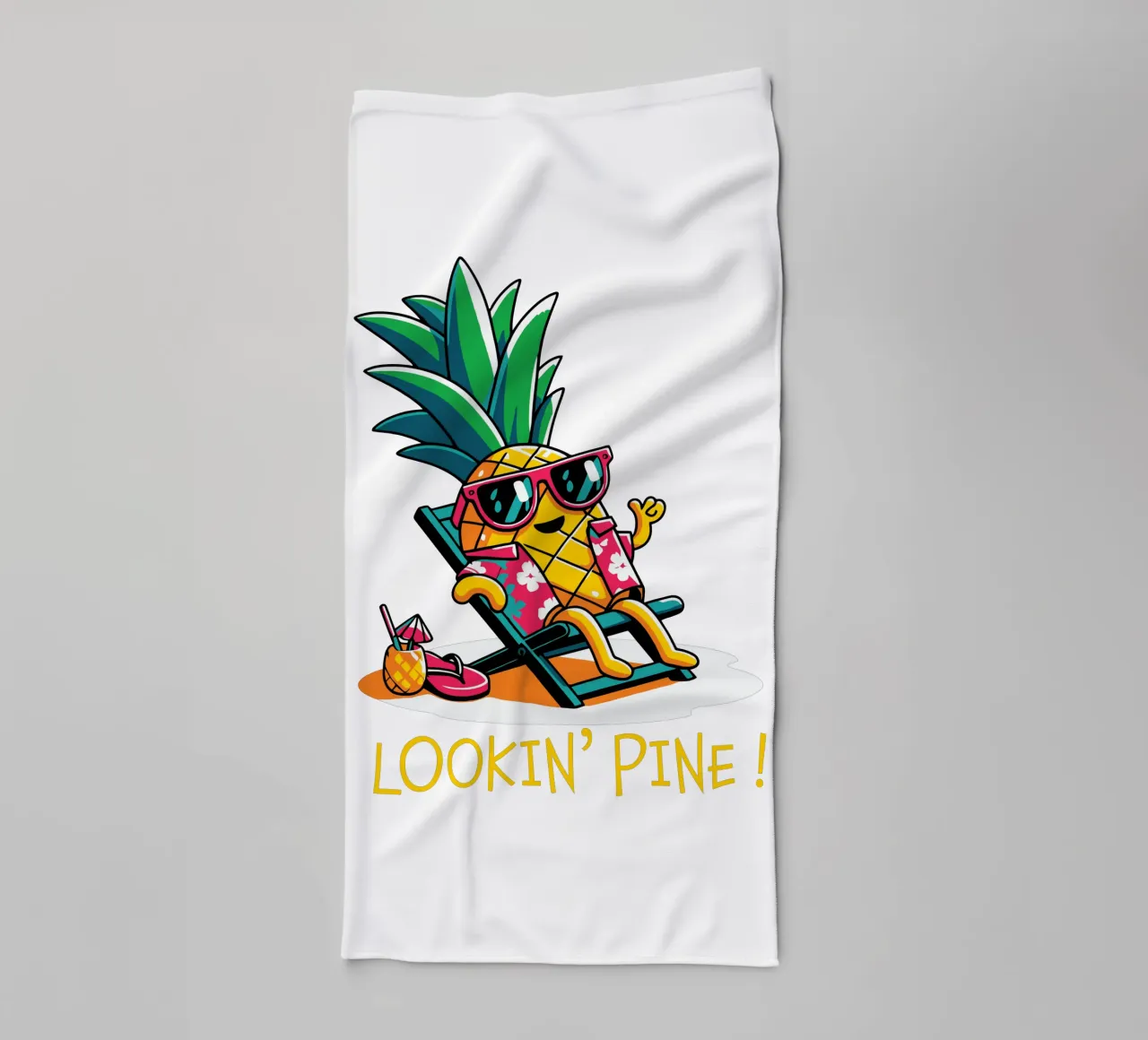 LOOKIN' PINE! asciugamano da bagno da edsonramosart