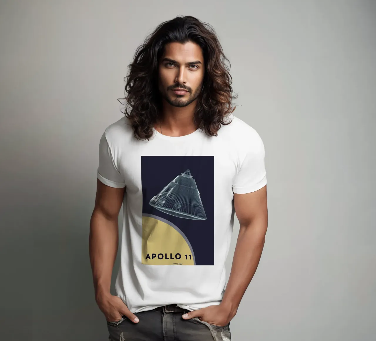 Apollo 11  Landing Module 5 t-shirt van Marc Schulthess