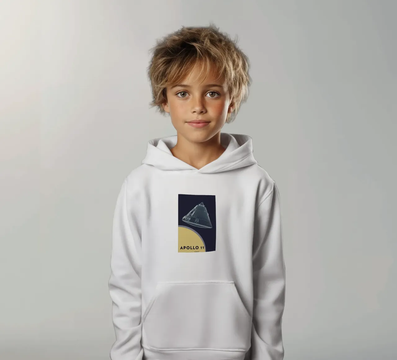 Apollo 11 Landing Module 5 felpa bambino con cappuccio da Marc Schulthess