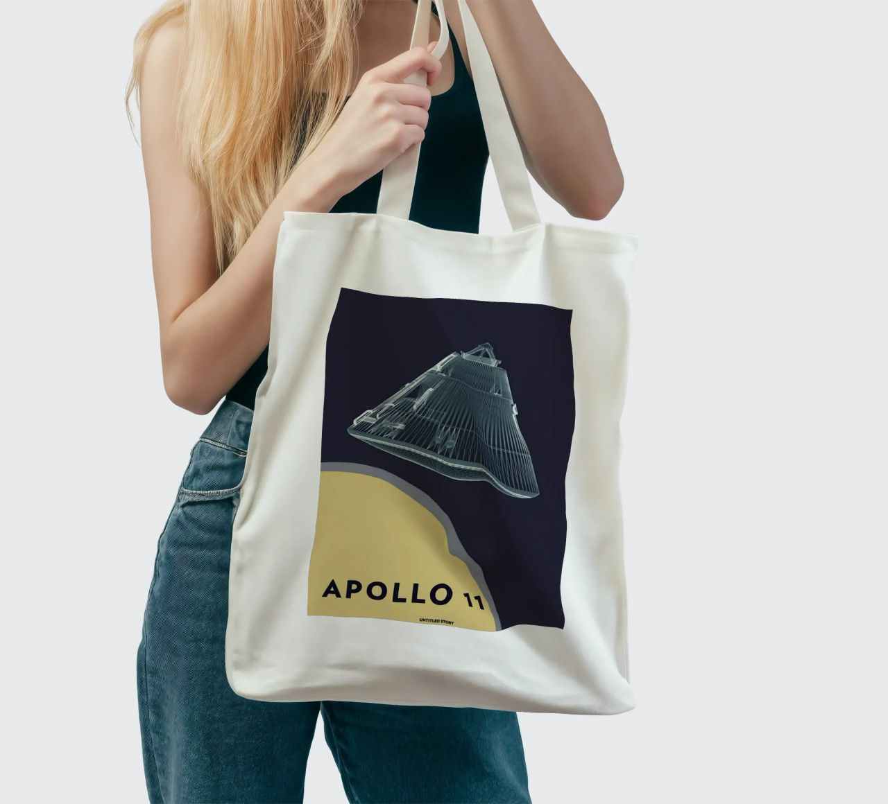 Apollo 11  Landing Module 5 borsa in juta da Marc Schulthess