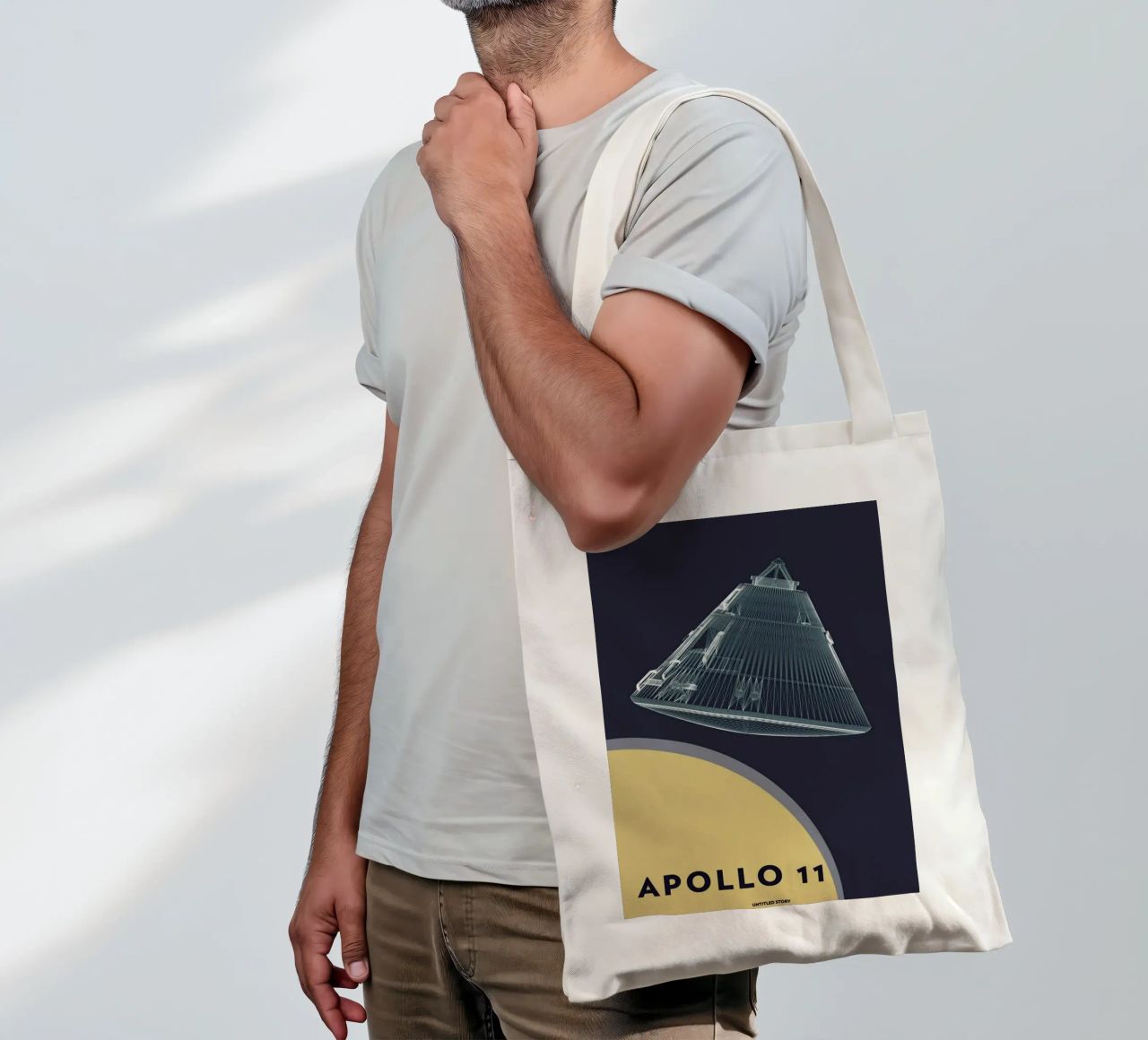 Apollo 11  Landing Module 5 borsa in juta da Marc Schulthess