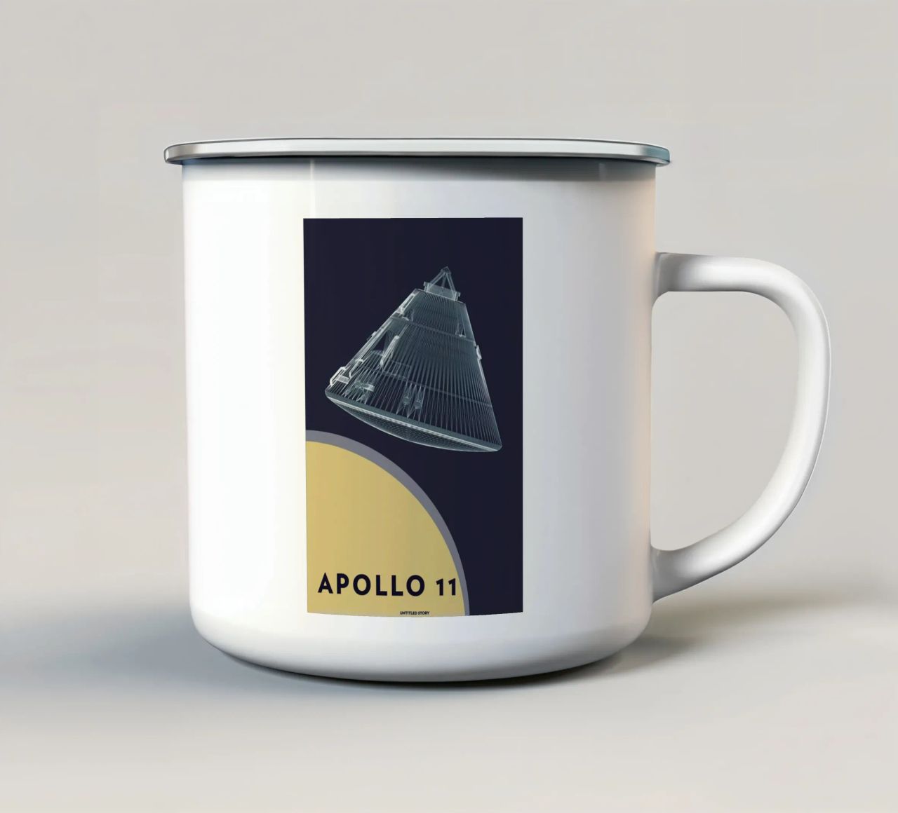 Apollo 11  Landing Module 5 tazza in smalto da Marc Schulthess