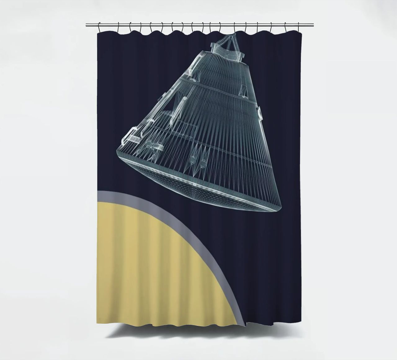 Apollo 11  Landing Module 5 tenda da doccia da Marc Schulthess
