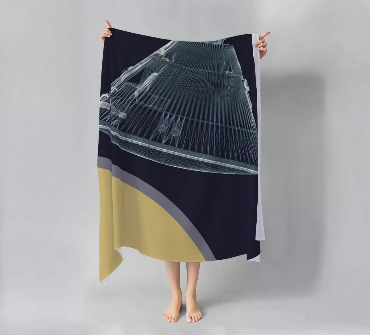 Apollo 11  Landing Module 5 serviette de plage de Marc Schulthess