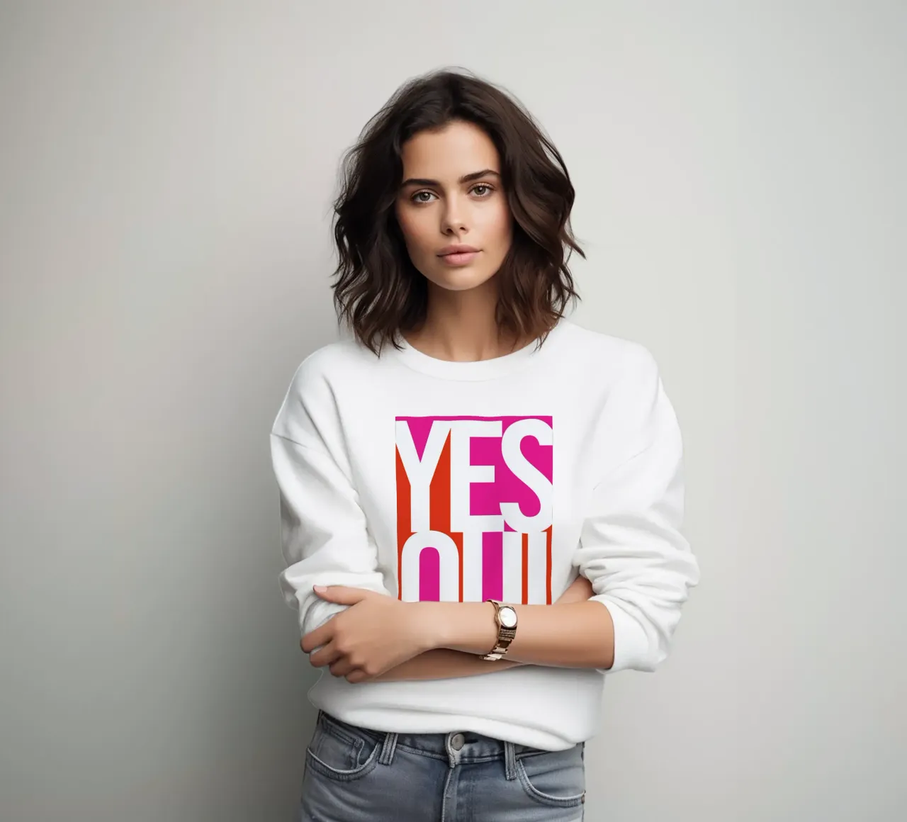 Oui! sweat de Bo Lundberg