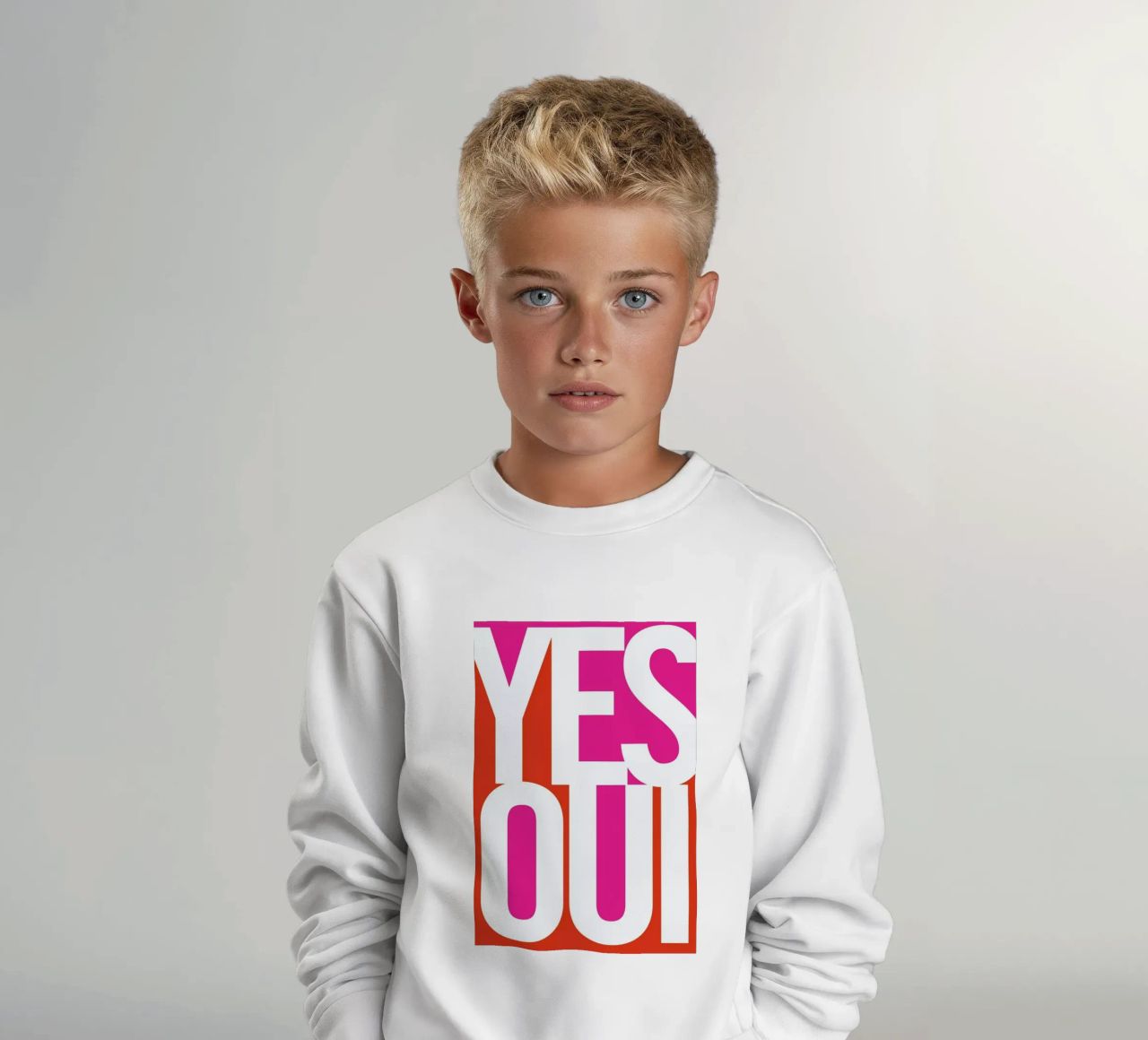Oui! felpa bambino da Bo Lundberg