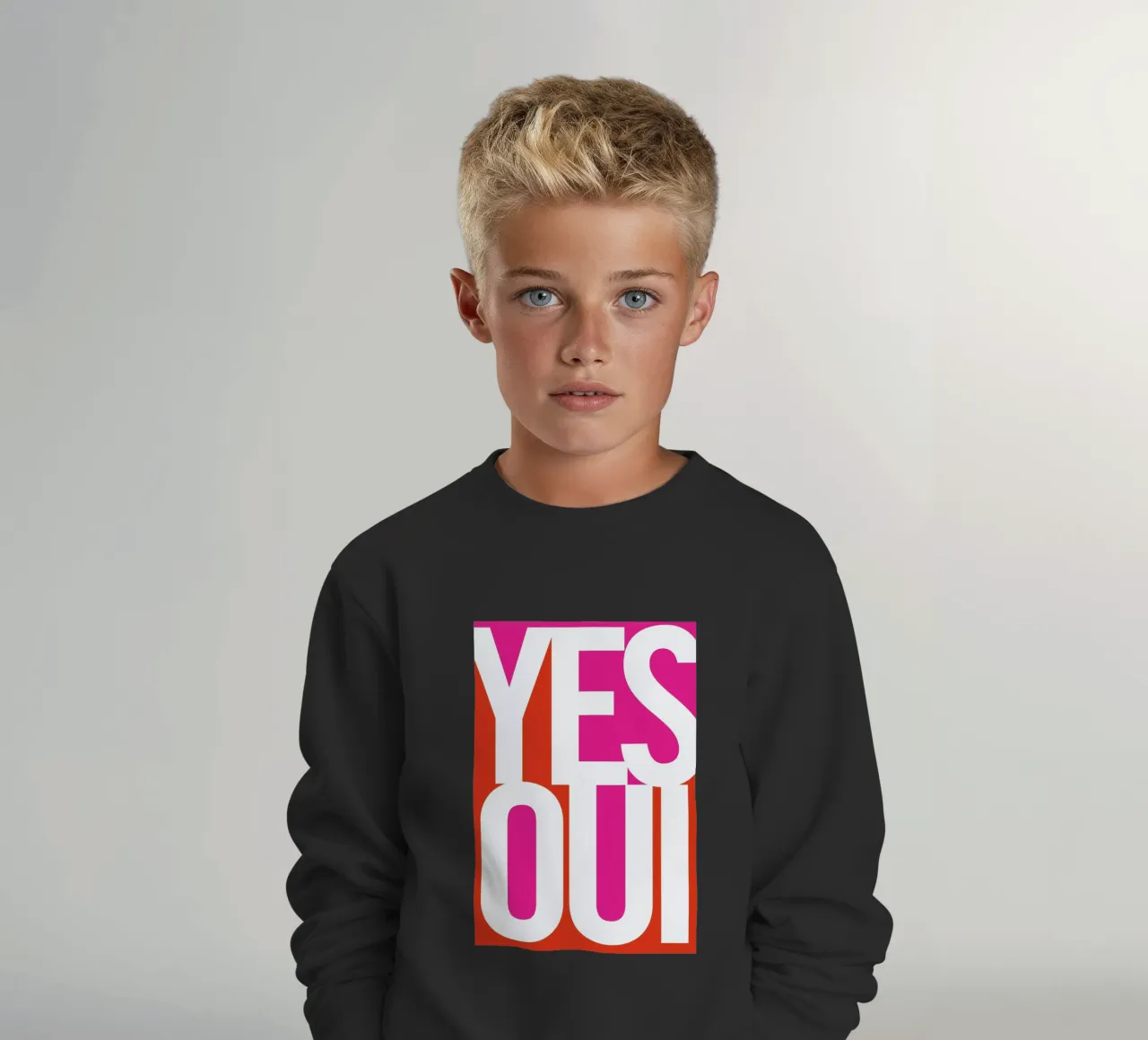 Oui! felpa bambino da Bo Lundberg