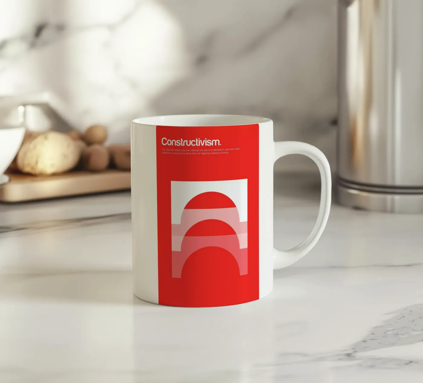 Constructivism keramische mok van Genís Carreras