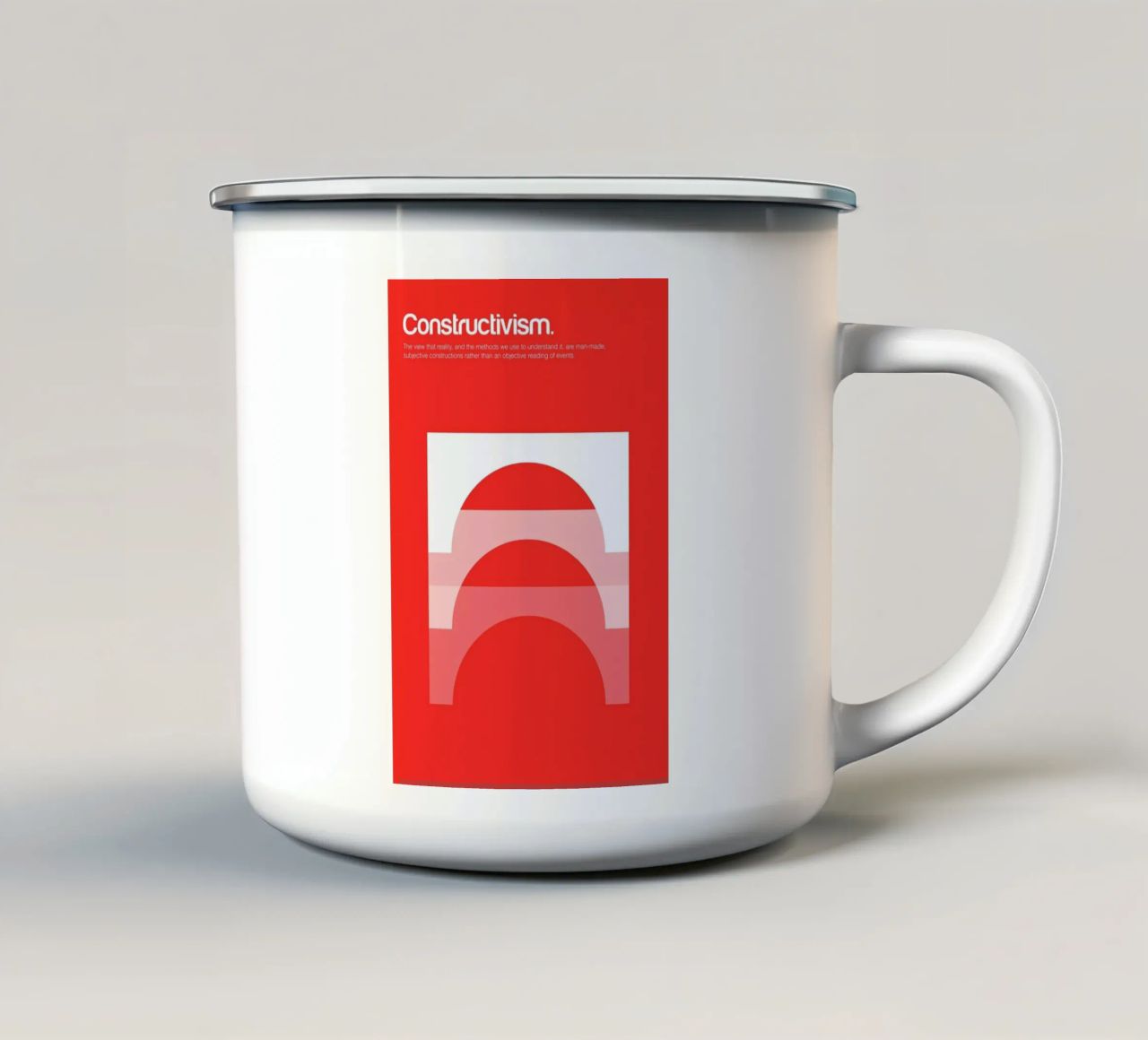 Constructivism tazza in smalto da Genís Carreras