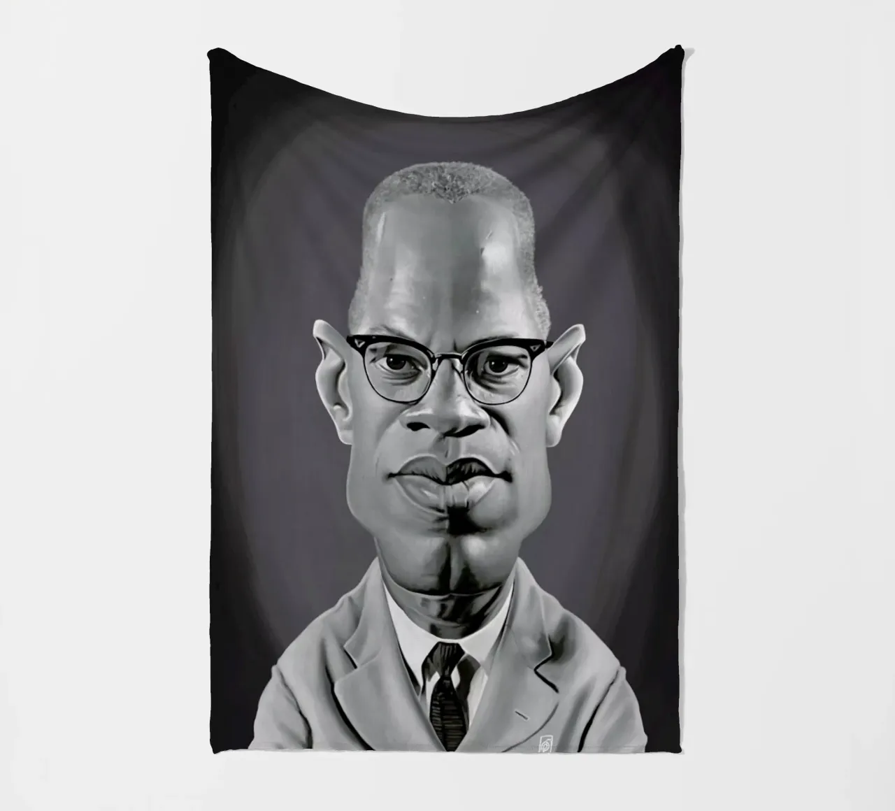 Malcolm X coperta in pile da Rob Art | Illustration