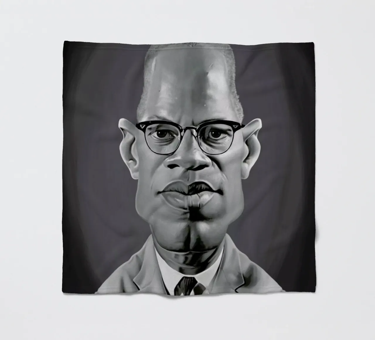 Malcolm X coperta in pile da Rob Art | Illustration