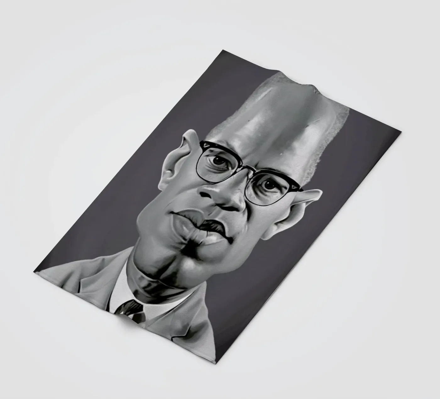 Malcolm X Fleecedecke von Rob Art | Illustration